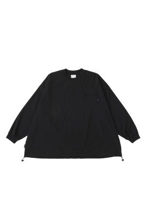TECH POCKET NYLON LS TEE - BLACK (SFCSS25S06)