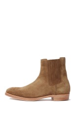 Suede Leather Western Side Gore Boots / BRN (MGK-007)