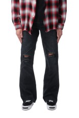 Denim Flare Pants - BLACK (G14PT037)