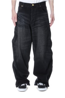Wire Denim Wide Pants - BLACK (G14PT045)