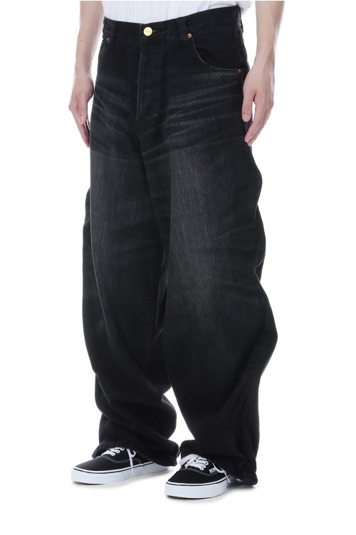 Wire Denim Wide Pants - BLACK (G14PT045) | セレクトショップ