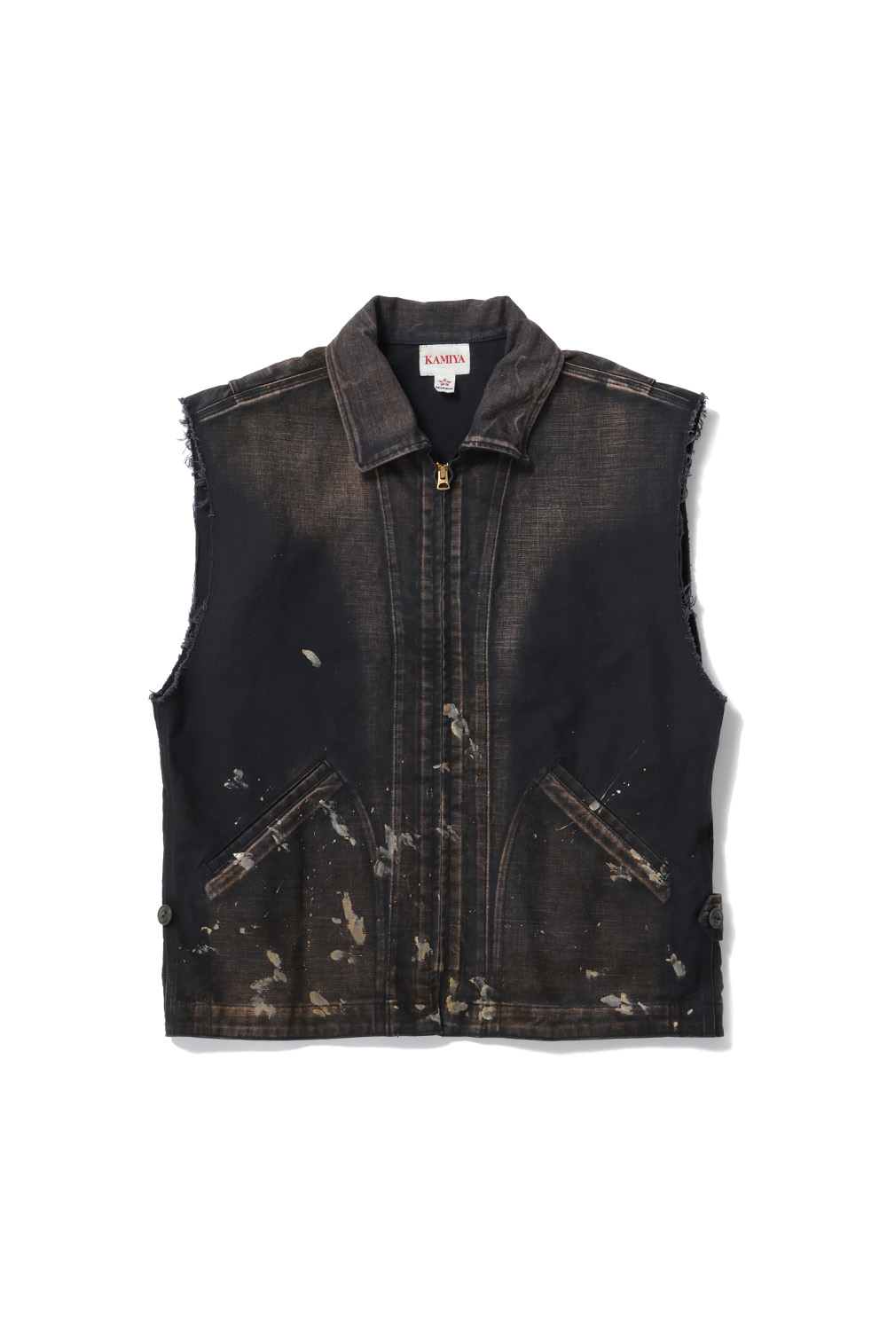 KAMIYA カミヤ　ベスト　SERGE PAINT VEST KAMIYA - 【25SS】セージ ペイント ベスト / SERGE PAINT VEST