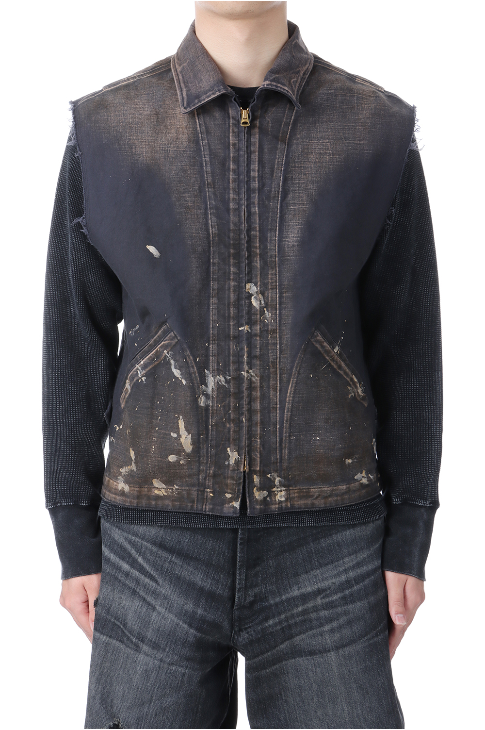 KAMIYA カミヤ　ベスト　SERGE PAINT VEST KAMIYA - 【25SS】セージ ペイント ベスト / SERGE PAINT VEST