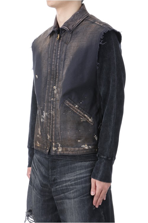 KAMIYA - 【25SS】セージ ペイント ベスト / SERGE PAINT VEST