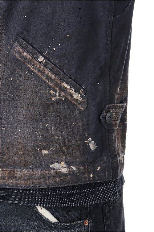 Serge Paint Vest - BLACK (G14VT029) | セレクトショップ