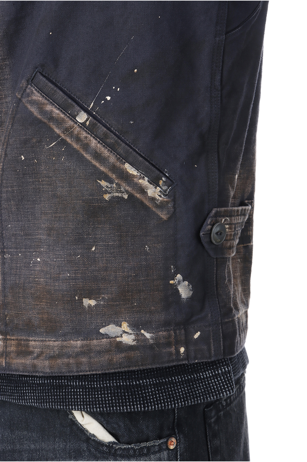 Serge Paint Vest - BLACK (G14VT029) | セレクトショップ