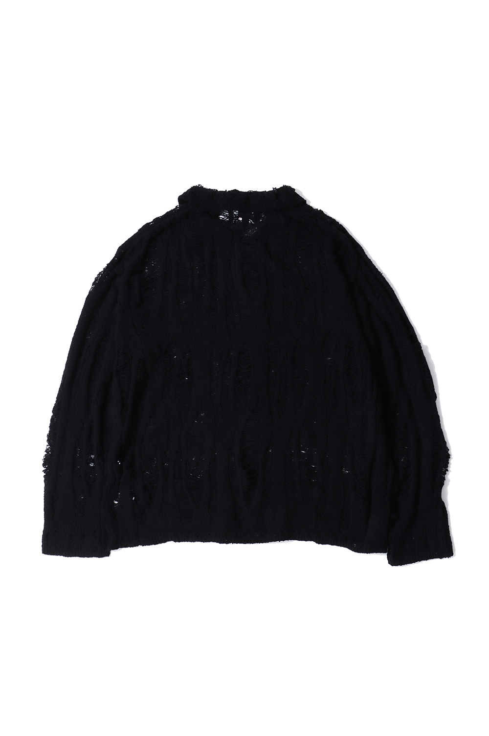 Distressed Knit Cardigan - BLACK (G14CD062) | セレクトショップ