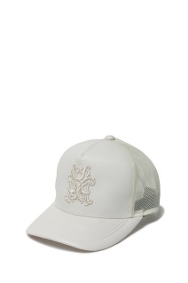 KMY Leather Mesh Cap - WHITE (G14AC104)