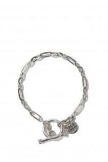 Mix Cut Link Bracelet -4mm- (XOB093-19)