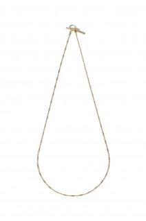 Cylinder Link Necklace -60cm/Gold- (XON041-60G)