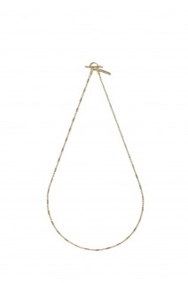 Cylinder Link Necklace -50cm/Gold- (XON041-50G)
