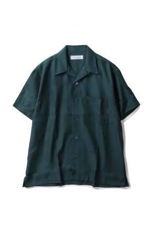 OPEN COLLOR S/S SHIRTS - GREEN (251-60304)