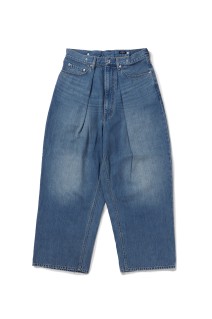 4 TUCK JEANS - BLUE (OPJ-05)