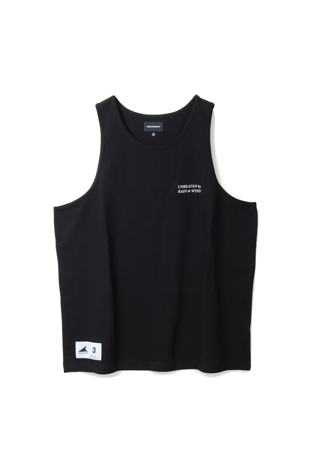 GENNAKER ORGANIC COTTON TANK TOP - BLACK (251ATDS-CSM30