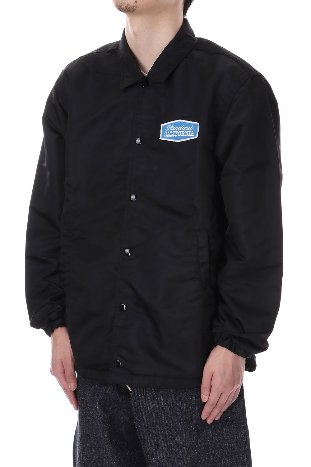 SD Stadium Logo Patch Coach Jacket - BLACK | セレクトショップ