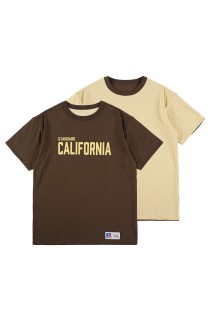 RUSSELL ATHLETIC / SD Reversible T - BROWN