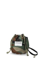 Hand Light / SD Drawstring Pochette - WOODLAND CAMO