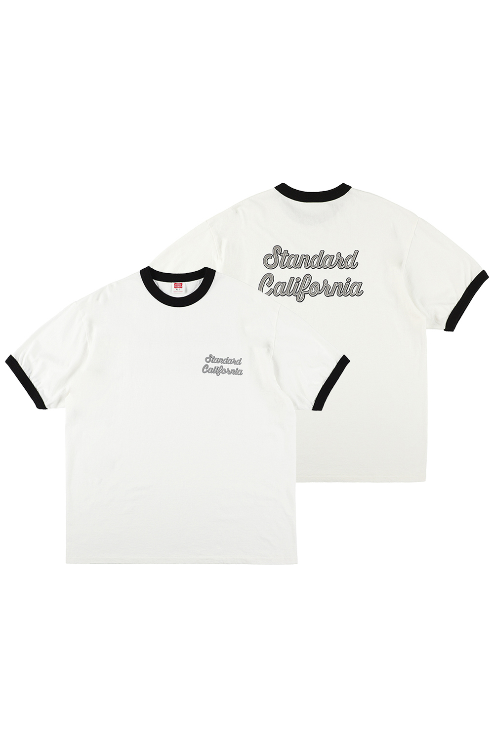 トップス SD US Cotton Script Logo Ringer T 25ss-scriptlogo-ringer-t-sam-