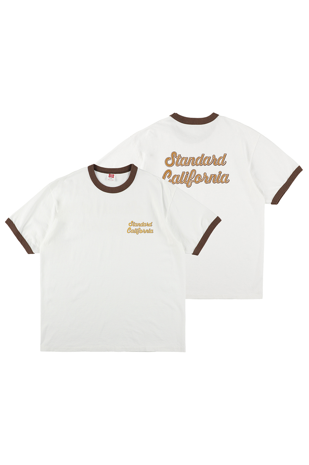 トップス SD US Cotton Script Logo Ringer LS T SD US Cotton Script Logo Ringer T - WHITE/BROWN | セレクト