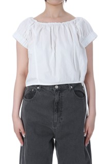Gather Offshoulder Tops -WHITE (62510404)