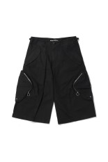 3D TWISTED CARGO SHORTS - BLACK (NF251P04)