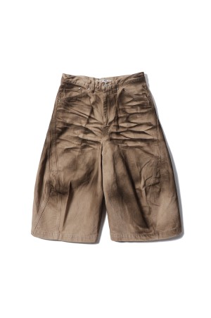 3D TWISTED JORTS - CRAZY DIRTY WASHED TAN (NF251P10B)