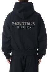 Classic Fit Fleece Zip-Up Hoodie / Jet Black (192SP254780F)