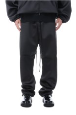 Bonded Satin Relaxed Track Pant / Jet Black (130SP258210F)