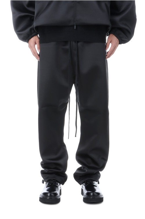 Bonded Satin Relaxed Track Pant / Jet Black (130SP258210F