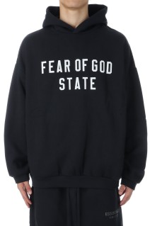 90S Fit Fleece Hoodie / Jet Black (192SP256210F)