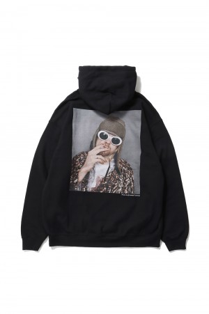 HOODED SWEAT - BLACK