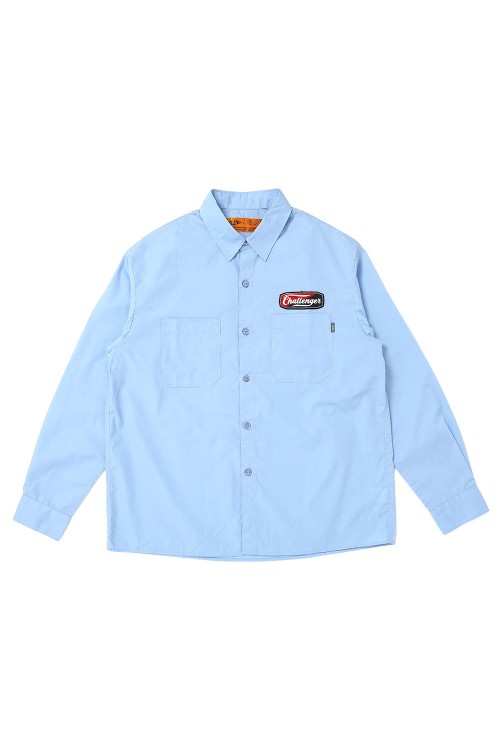 L/S PATCHED WORK SHIRT / SAX (CLG-SH 025-002) | セレクト