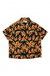 S/S FIRE SHIRT / PURPLE - BLACK (CLG-SH 025-004)