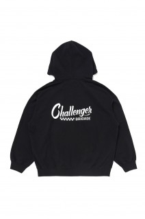 CHECKER ZIP HOODIE / BLACK (CLG-SW 025-003)