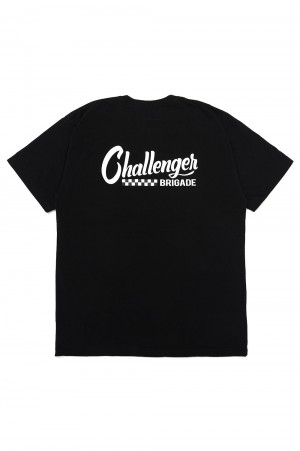 CHECKER LOGO TEE / BLACK (CLG-TS 025-002)