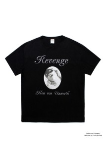 ELLEN VON UNWERTH / WASHED HEAVY WEIGHT CREW NECK T-SHIRT ( TYPE-1 ) / BLACK (EVU-WM-WT01)