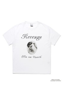 ELLEN VON UNWERTH / WASHED HEAVY WEIGHT CREW NECK T-SHIRT ( TYPE-1 ) / BLACK (EVU-WM-WT01)