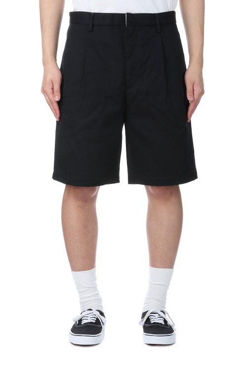 DICKIES / PLEATED SHORT TROUSERS ( TYPE-1 ) / BLACK (25SS-WMP-DC02
