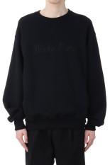 MIDDLE WEIGHT CREW NECK SWEAT SHIRT ( TYPE-1 ) / BLACK (25SS-WMC-SS23)