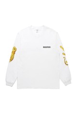WASHED HEAVY WEIGHT CREW NECK LONG SLEEVE T-SHIRT ( TYPE-3 ) / WHITE (25SS-WMT-LT03)