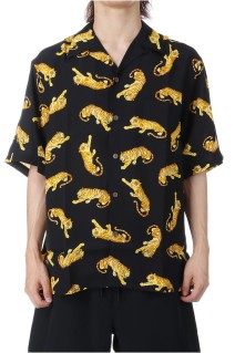HAWAIIAN SHIRT S/S ( TYPE-8 ) / BLACK (25SS-WMS-HI08)