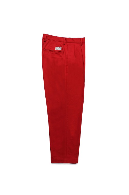 WACKO MARIA/PLEATED TROUSERS (D-RED)