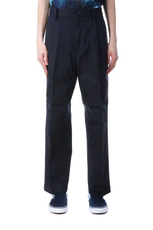 WACKOMARIA DOUBLE PLEATED CHINO ネイビー WACKOMARIA DOUBLE PLEATED CHINO ネイビー