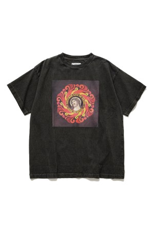 PRINTED TEE -PSYCHEDELIC - / BLACK (251LM-CT06)