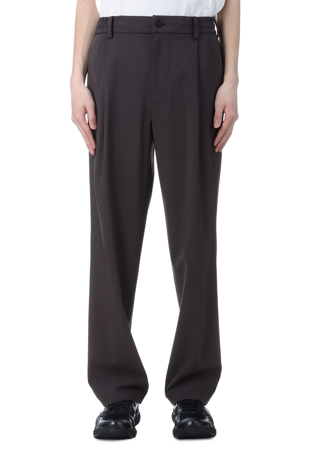 Habana Banded Slacks - Brick Brown (AOESPT009) | セレクトショップ