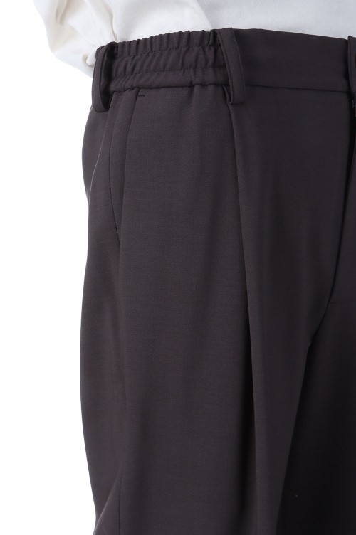 Habana Banded Slacks - Brick Brown (AOESPT009) | セレクトショップ