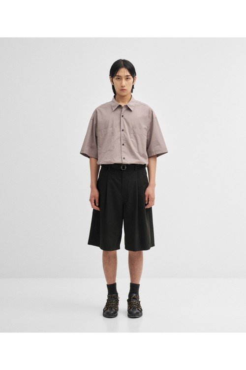 Hemingway Bermuda Pants - Black (AOESPT013) | セレクトショップ