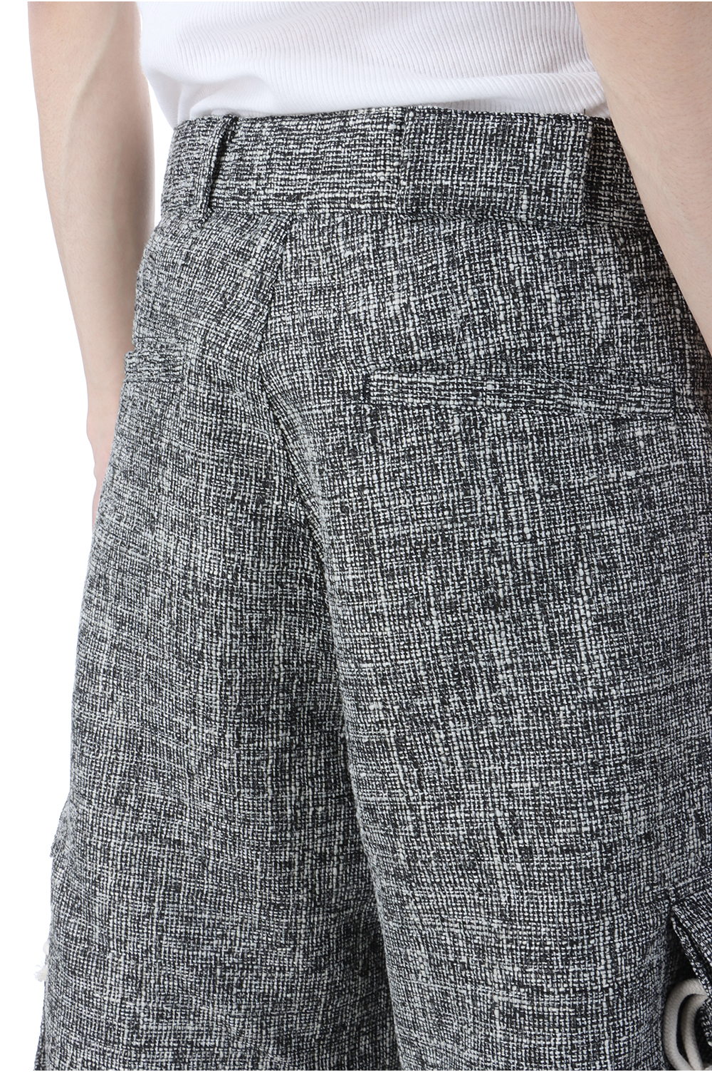 PARANOID 25SS Tweed Purse Cargo Shorts