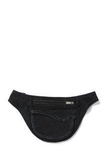 Whashed Denim Waist Bag / Black (PD25SS_AC05)