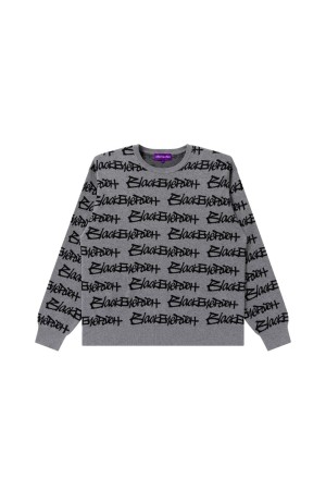 FASTHAND SCRIPT PATTERENED KNIT SWEATER / BEPSS25TP02